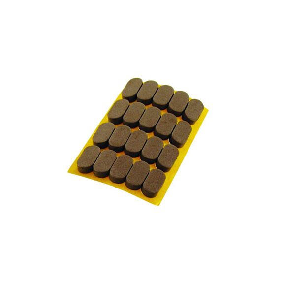 Set de 20 butées anti-bruit 8 x 16 mm marron - INVENTIV