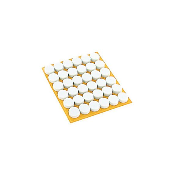 36 butées anti-bruit Ø10mm blanches - INVENTIV