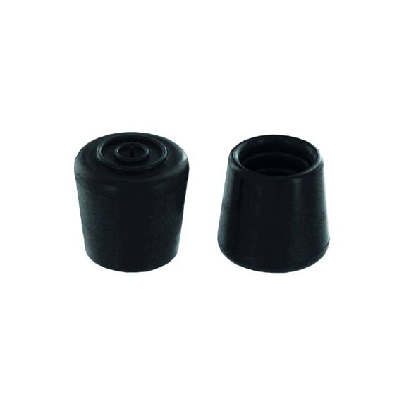 Set de 2 patins enveloppants Ø34 mm caoutchouc noir - INVENTIV