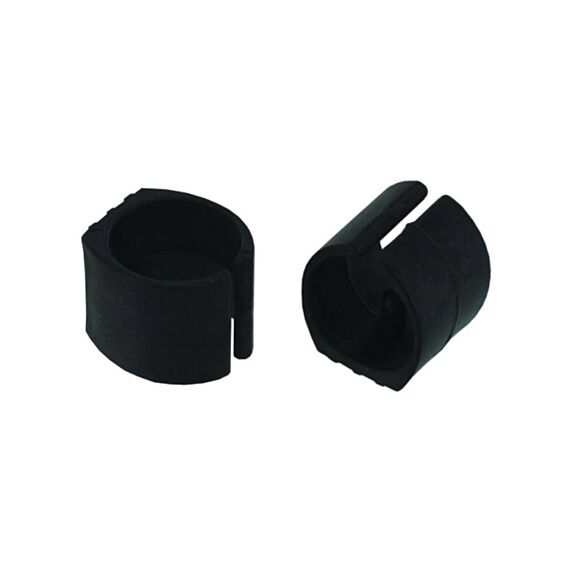 Set de 4 patins à clipser Ø23/25 mm plastique noir - INVENTIV