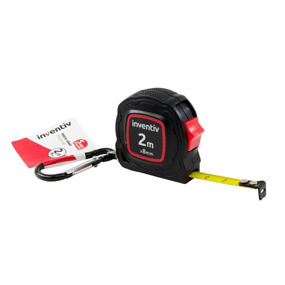 Mètre ruban porte cle 2m x 8 mm - INVENTIV