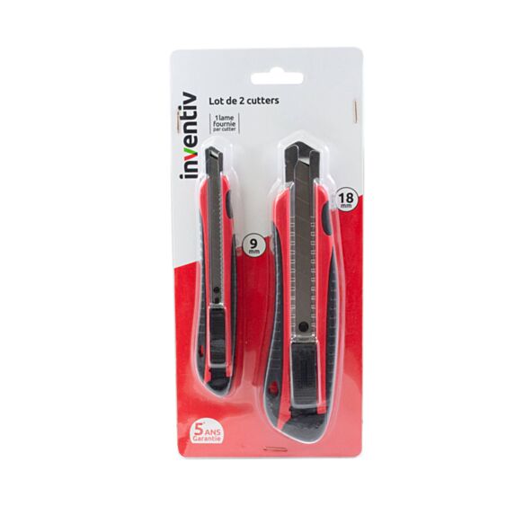 2 cutters à lames sécables 9/18 mm - INVENTIV