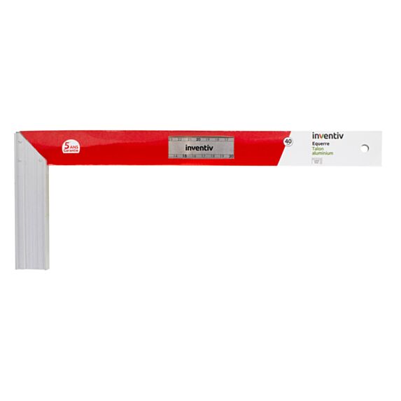 Equerre talon aluminium 40 cm - INVENTIV