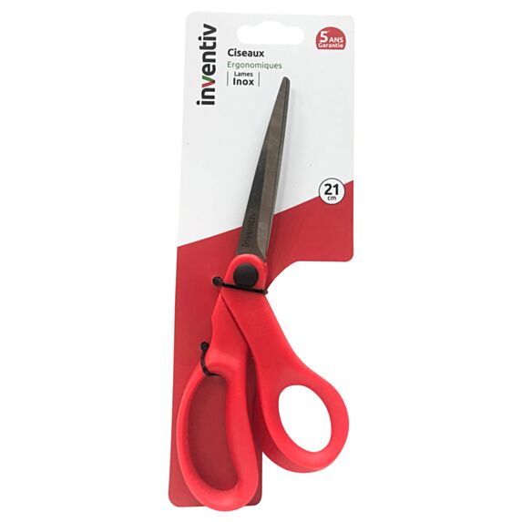 Ciseaux à poignees ergonomiques 21 cm - INVENTIV