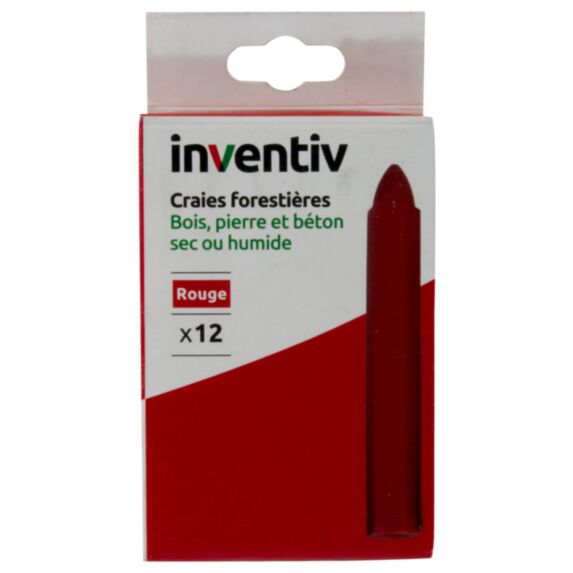 12 craies forestières rouges - INVENTIV