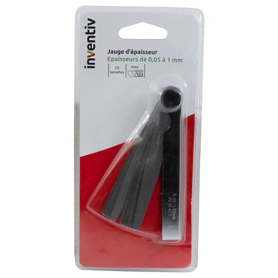 Jauge d'épaisseur 0,05 à 1 mm - INVENTIV