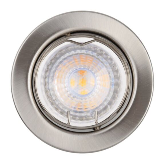 8 Spots LED à encastrer Orien 5W 350lm 2700K brossé - INVENTIV