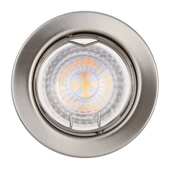 3 Spots LED à encastrer Orien 5W 350lm 2700K brossé - INVENTIV