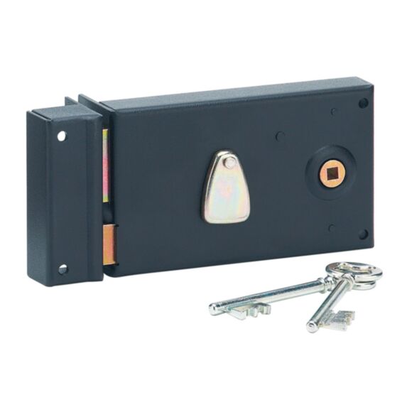 Serrure applique horizontale 4 gorges à fouil140x82mm gauche - B RESIST