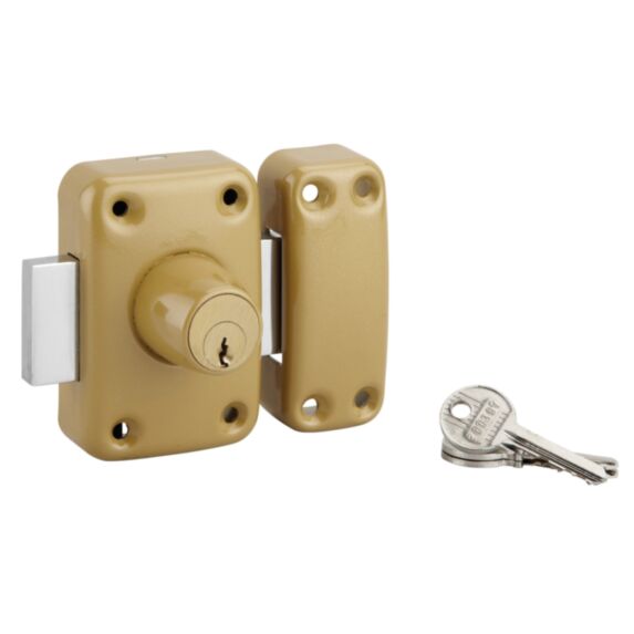 Verrou à double cylindre 40mm 3 clés - B RESIST