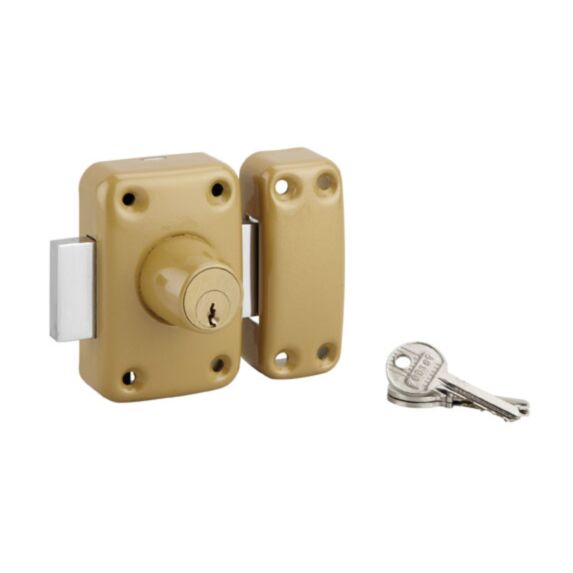 Verrou à double cylindre 45 3 clés - B RESIST