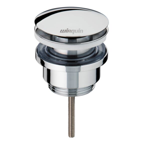 Bonde lavabo laiton Quick clac avec vis centrale - INVENTIV