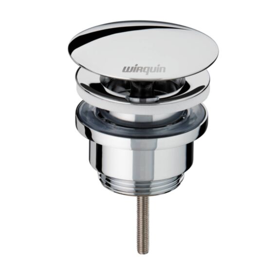 Bonde lavabo laiton dome fixe avec vis centrale - INVENTIV