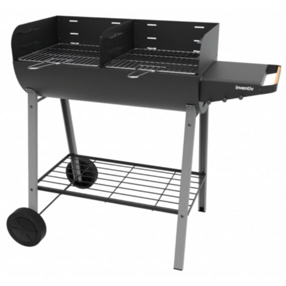 Barbecue charbon de bois sur chariot Sphène 72x37cm - INVENTIV
