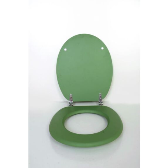 Abattant WC en bois MDF Noa frein de chute déclipsable kaki mat - INVENTIV