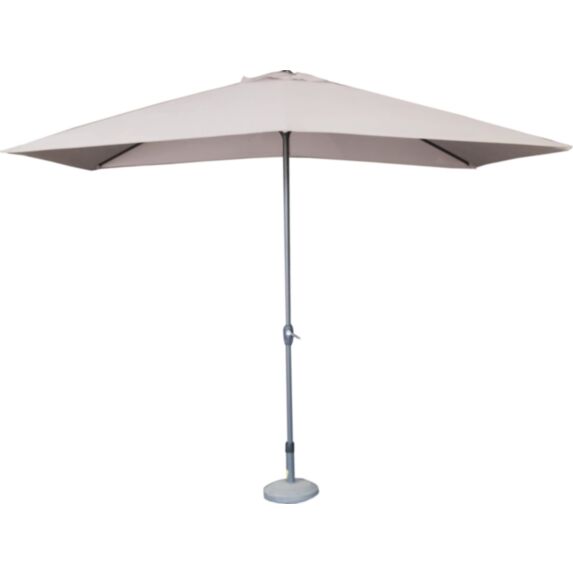 Parasol droit Chypre 3x2m gris - INVENTIV