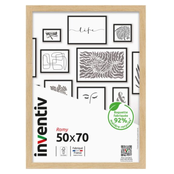 Cadre photo Romy 50 x 70 cm bois - INVENTIV