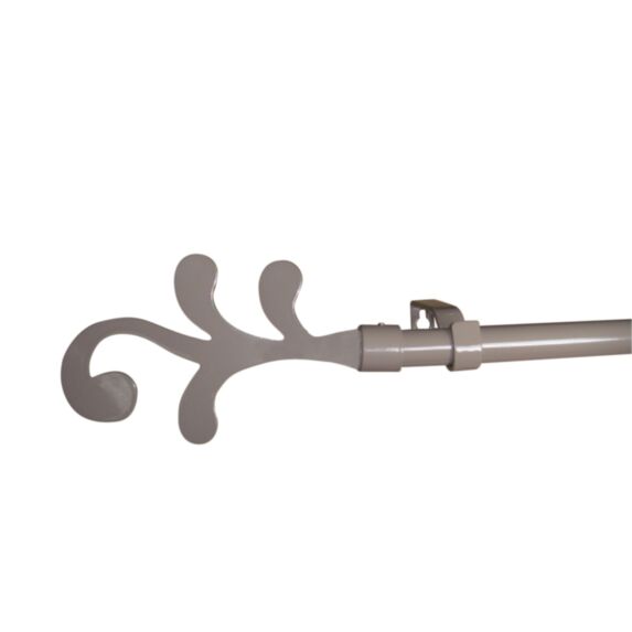 Kit barre à rideau extensible Libra 120/210cm taupe - INVENTIV