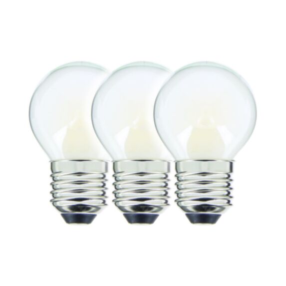 3 ampoules LED E27 470Lm 40W 2700K Blanc chaud - INVENTIV