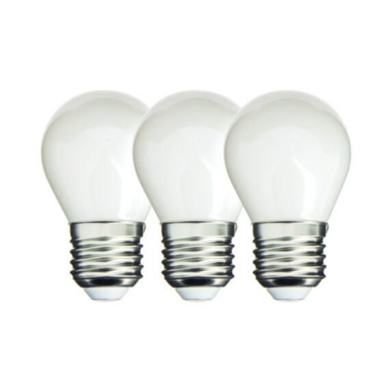 3 ampoules LED E27 470Lm 40W 4000K Blanc neutre - INVENTIV