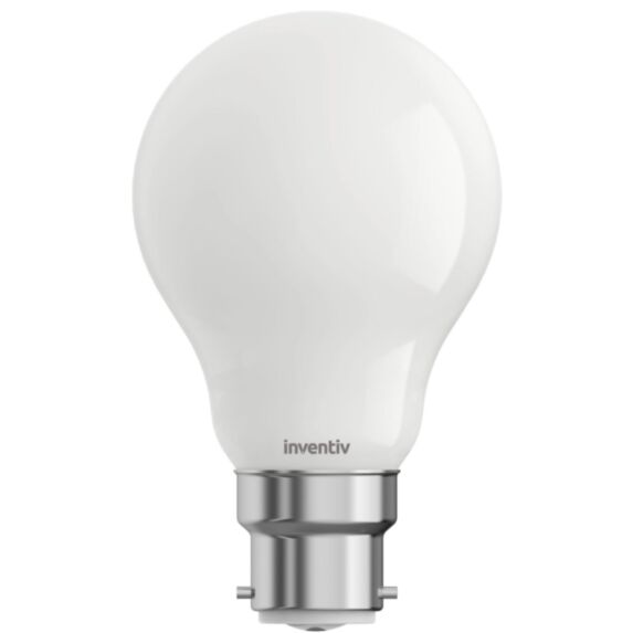 Ampoule Filament LED A60 Opaque culot B22 1055Lm 75W 4000K Blanc neutre - INVENTIV