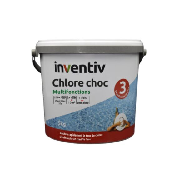 Pastille de chlore rapide 5 kg - INVENTIV