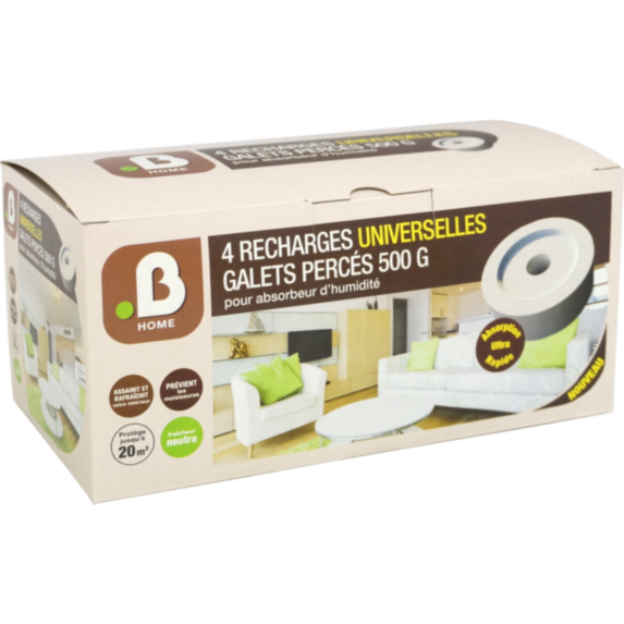 Lot de 4 recharges galets percés de 500G - B HOME