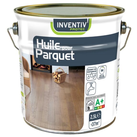 Huile pour parquet INVENTIV 2.5l incolore naturel