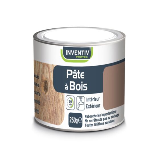 Pâte à bois coloris blanc 250 g - INVENTIV