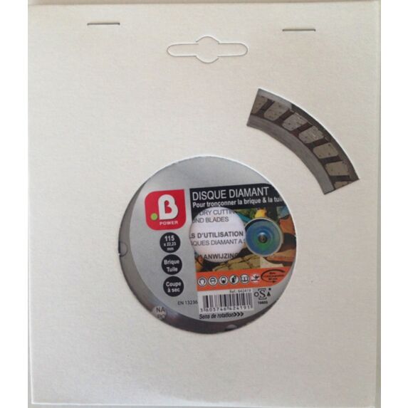 Disque diamant turbo j 115mm - B POWER