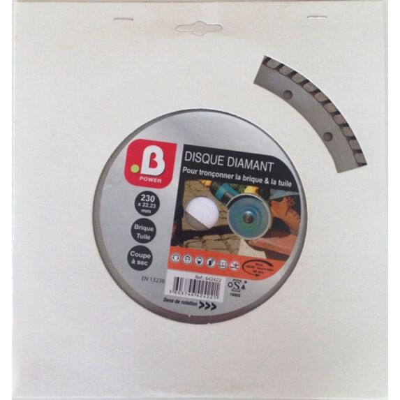 Disque diamant turbo j 230mm - B POWER