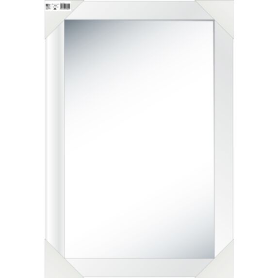Miroir encadré rectangle blanc 60x40cm - B HOME