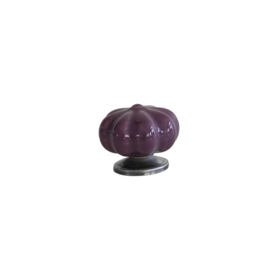 Bouton meuble Classique Céramique Violet L42mm - B BEAUTY