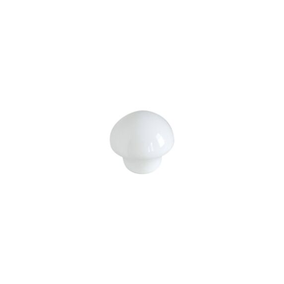 Bouton meuble Classique Céramique Blanc ø33mm h30mm - B BEAUTY