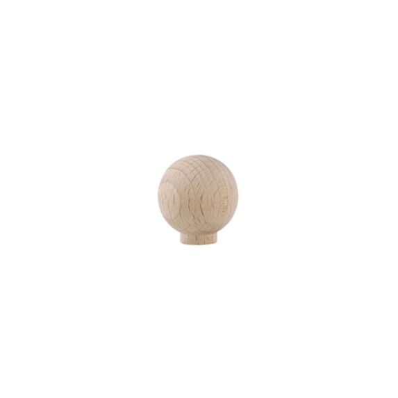 Bouton meuble Classique Hêtre Brut ø30mm - B BEAUTY