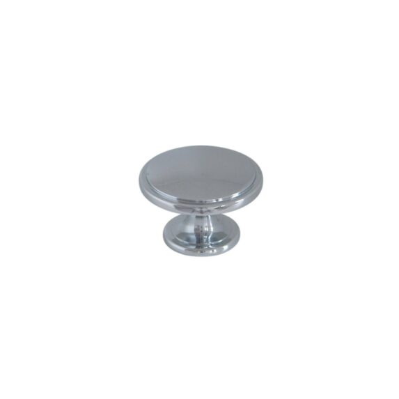 Bouton meuble New Zamak Chromé ø38mm h26mm - B BEAUTY