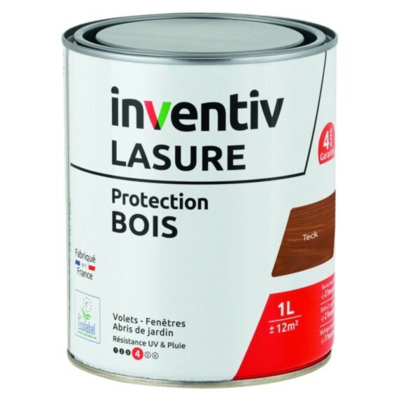 Lasure 4 ans Teck 1L - INVENTIV