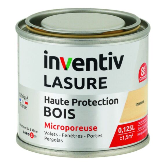 Lasure 8 ans incolore 0,125 L - INVENTIV