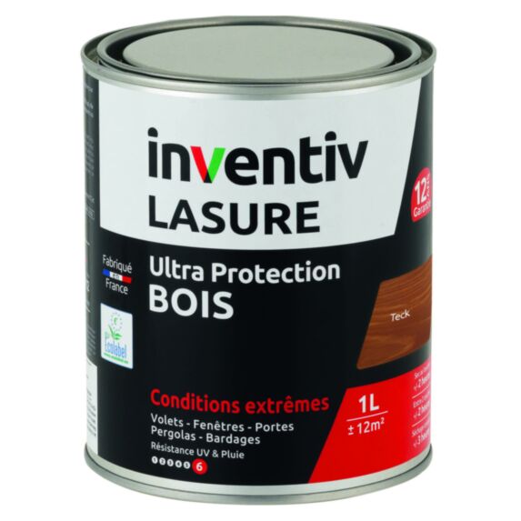 Lasure 12 ans Teck 1L - INVENTIV