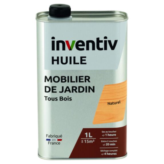 Huile mobilier extérieur incolore 1 L - INVENTIV