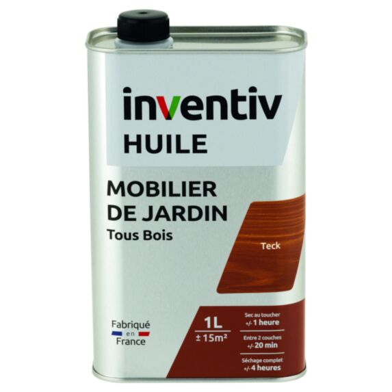 Huile mobilier extérieur teck 1 L - INVENTIV