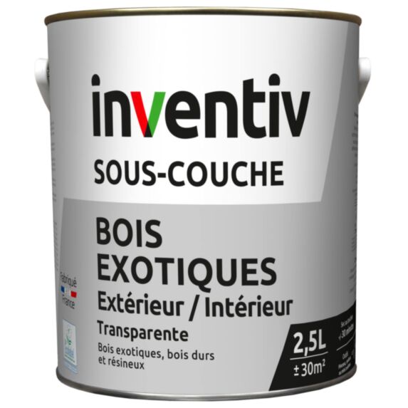 Sous-couche extérieur bois exotiques 2,5 L - INVENTIV