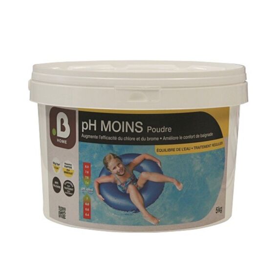 Poudre pH moins traitement piscine 5kg - B HOME