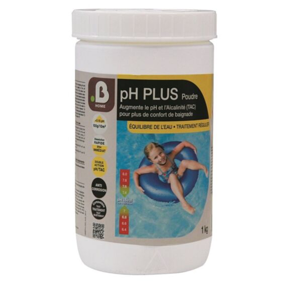 Poudre pH plus traitement piscine 1kg - B HOME