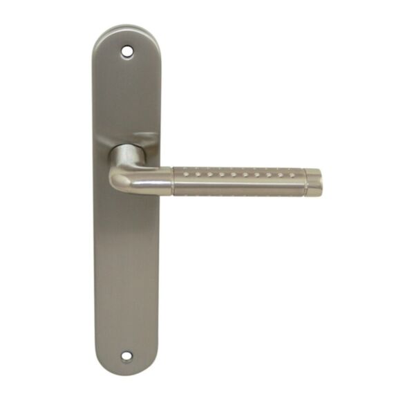 Poignées de porte bec de cane Tolbiac acier + nickel mat - B BEAUTY