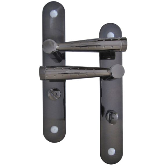 Poignées de porte à verrou Nina noir - MR BRICOLAGE