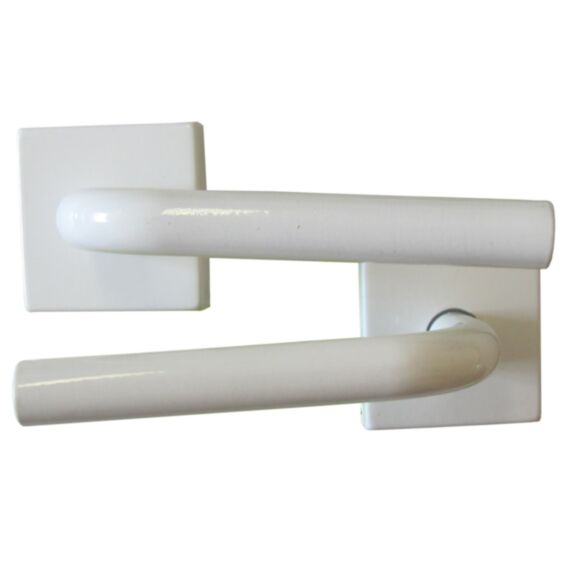 Poignées de porte sur rosaces blanc - B BEAUTY