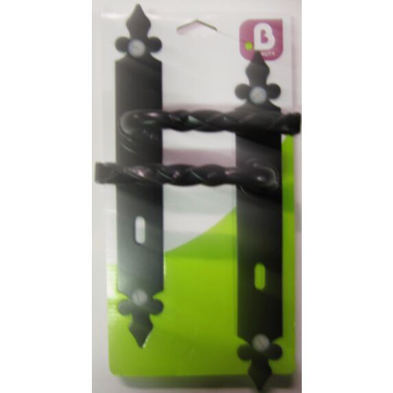 Poignées de porte trou clé Noely noir - MR BRICOLAGE