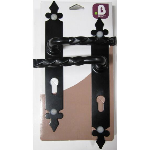 Poignées de porte à cylindre Noely noir col long - B BEAUTY