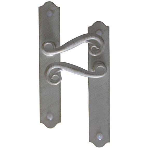 Poignées de porte bec de cane Solène blanc/or - MR BRICOLAGE